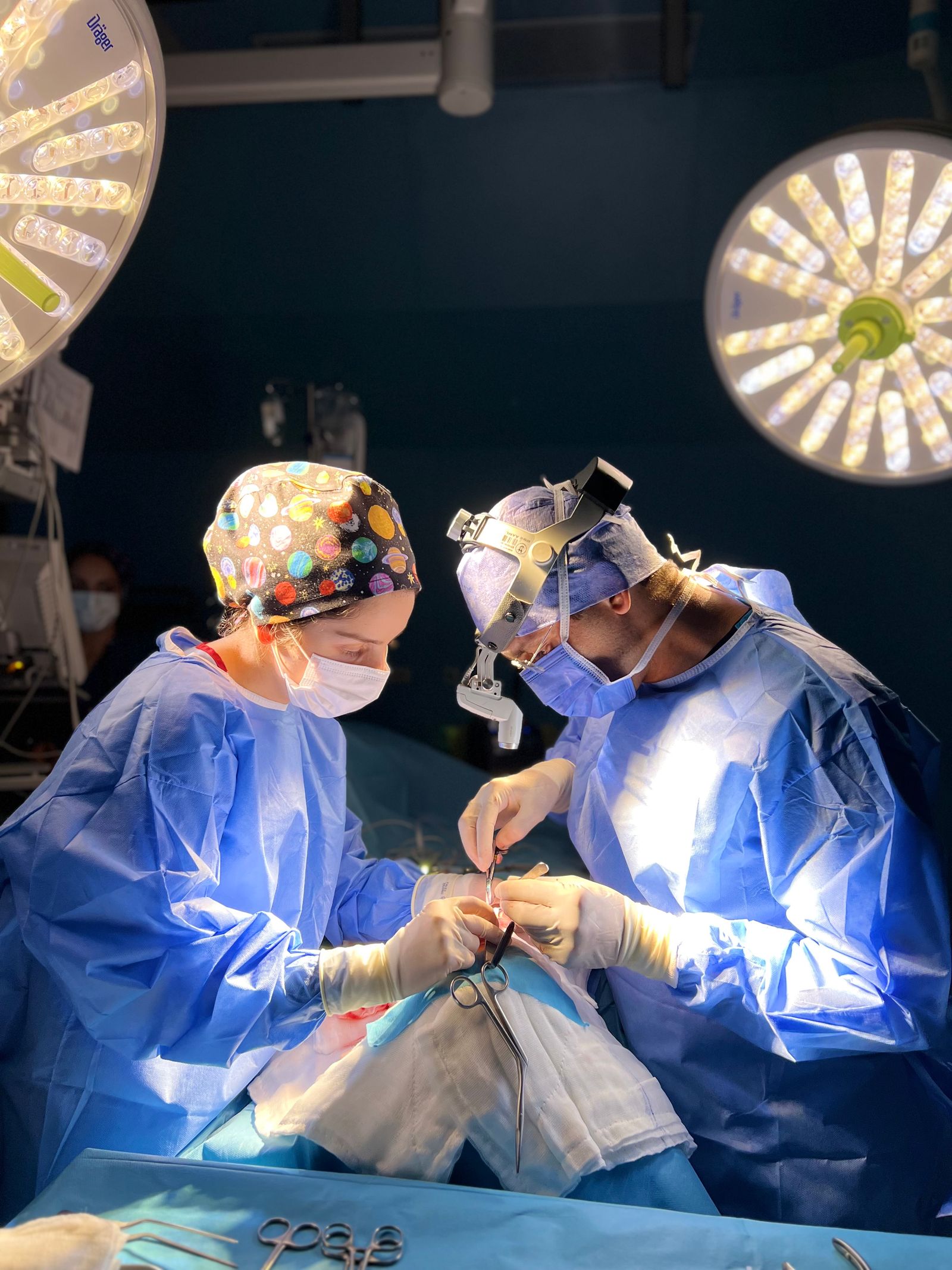 Modern hospital operating theatre prepared for bariatric surgery